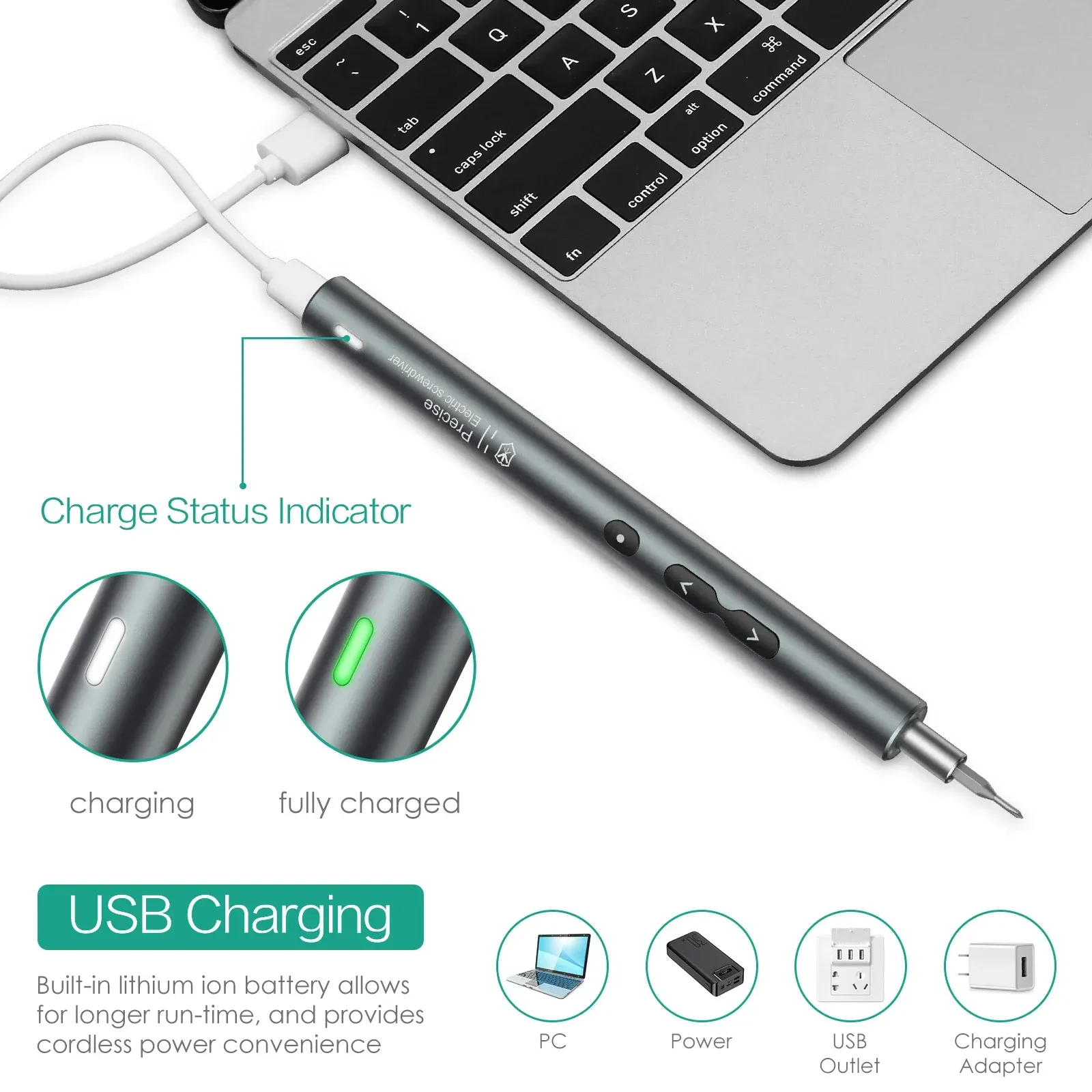 Tournevis électrique de précision 6 en 1 sans fil rechargeable pour la réparation de smartphones Xiaomi 2