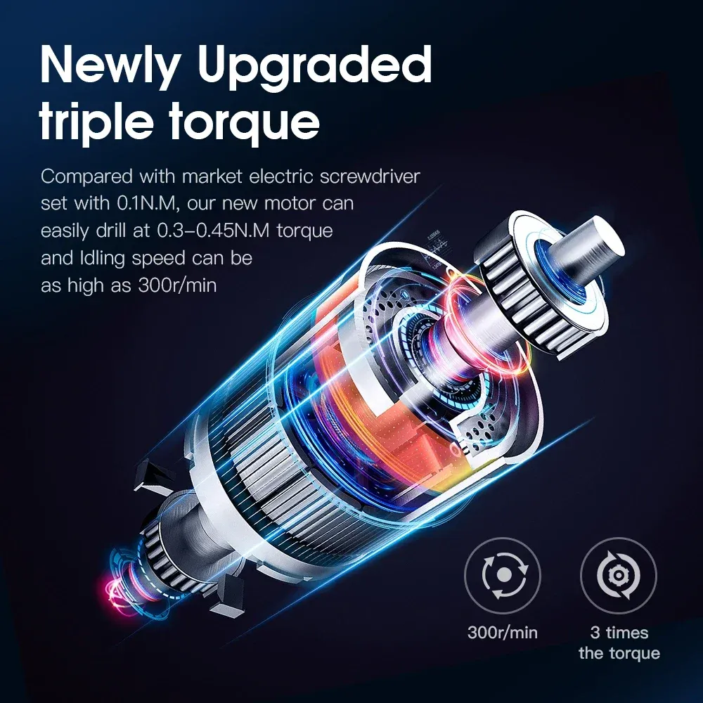 Tournevis électrique de précision 6 en 1 sans fil rechargeable pour la réparation de smartphones Xiaomi 5