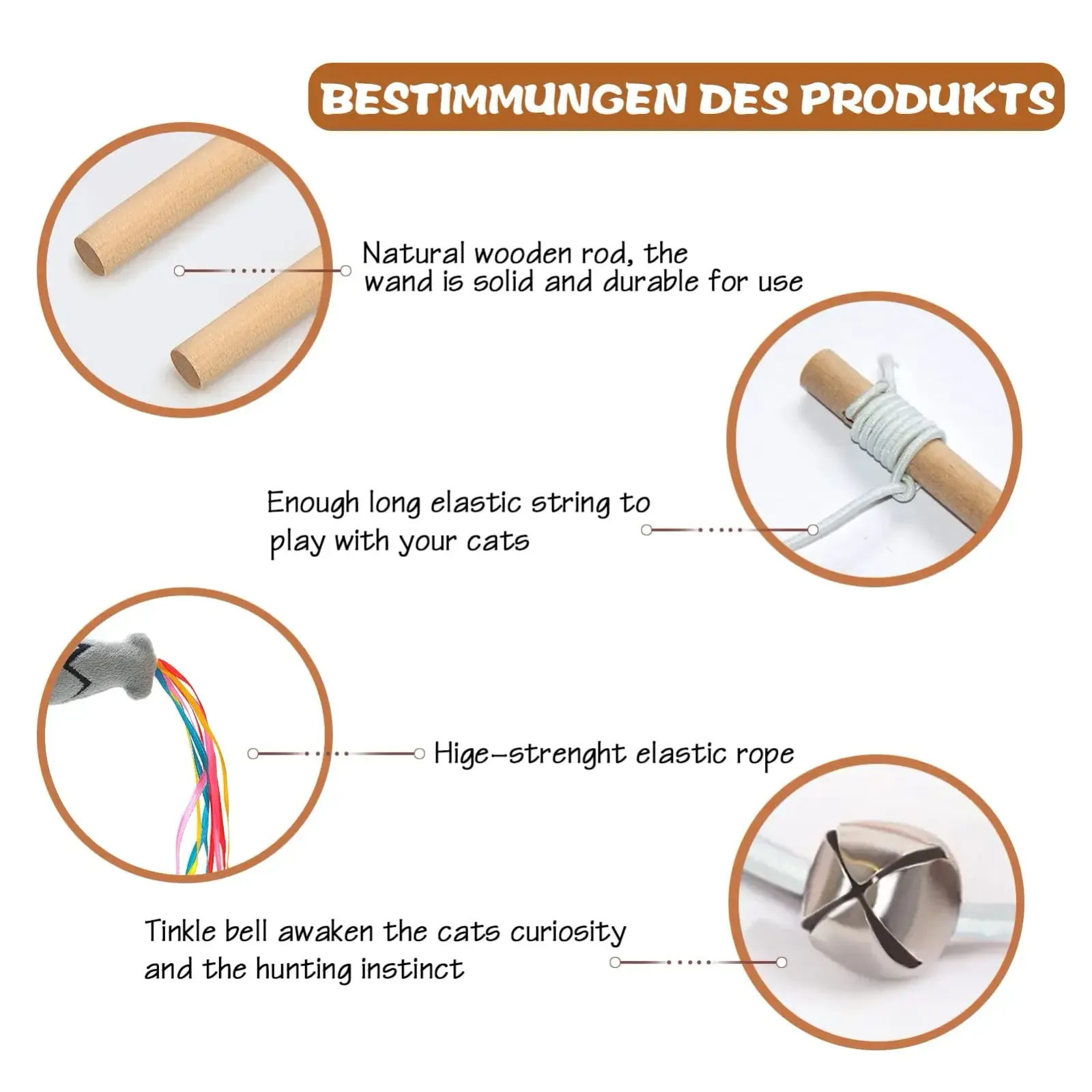 Détail du jouet pour chat