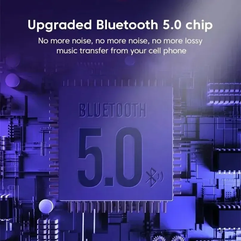 Récepteur Bluetooth 5.0 pour voiture avec lecteur MP3, transmetteur FM, kit mains libres, éclairage LED et chargeur double USB 2.1A/3.1A, QC3.0 et PD Type-C 4