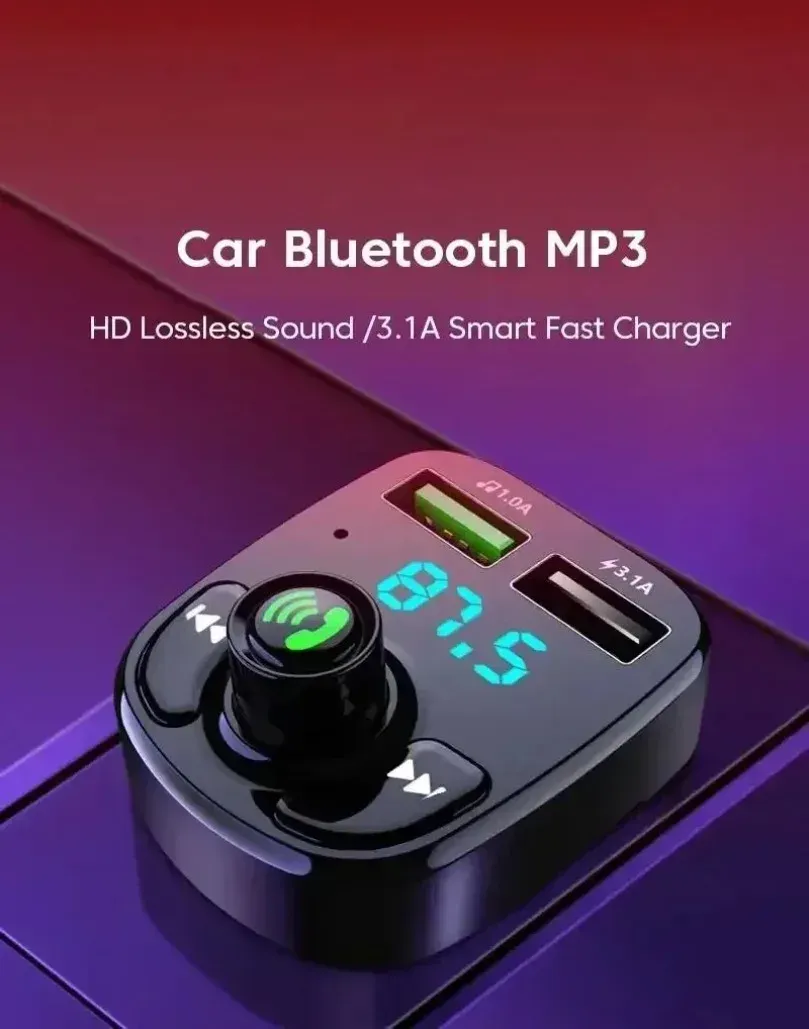 Kit de voiture Bluetooth 5.0 avec chargeur double USB
