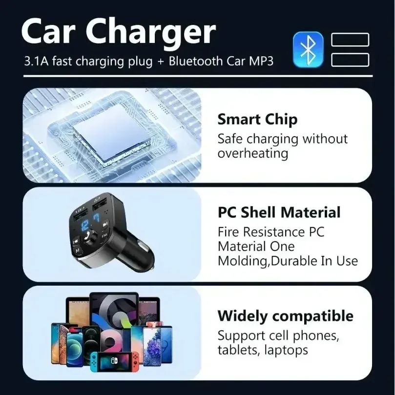 Adaptateur Bluetooth voiture compact