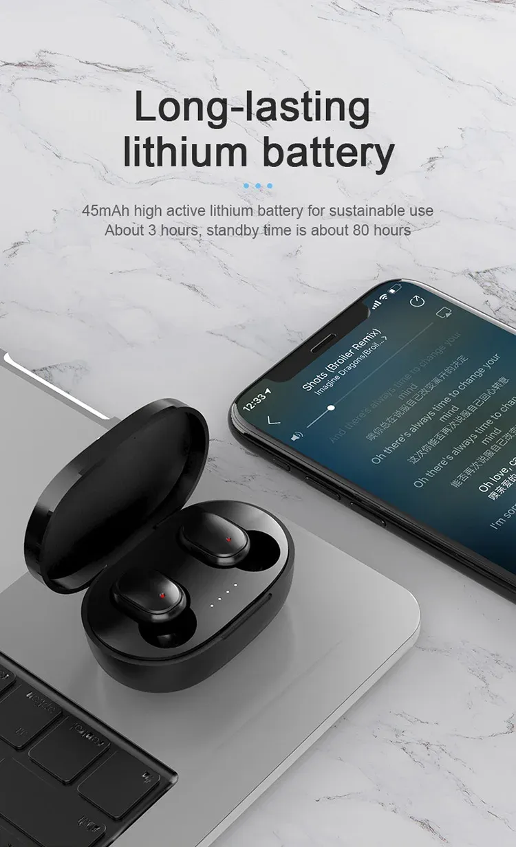 Écouteurs A6S en situation d'utilisation
