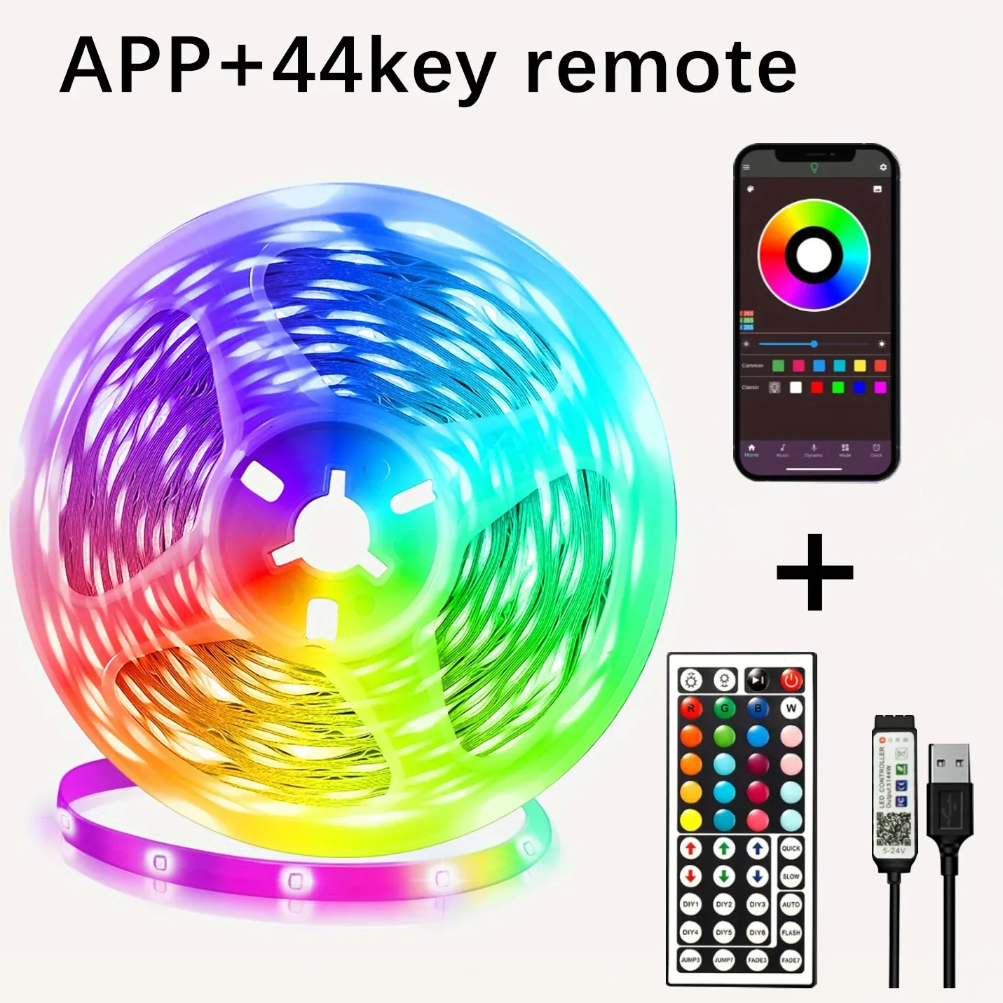 Ruban LED USB 5 V flexible, décoration de maison, chambre et rétroéclairage TV 9