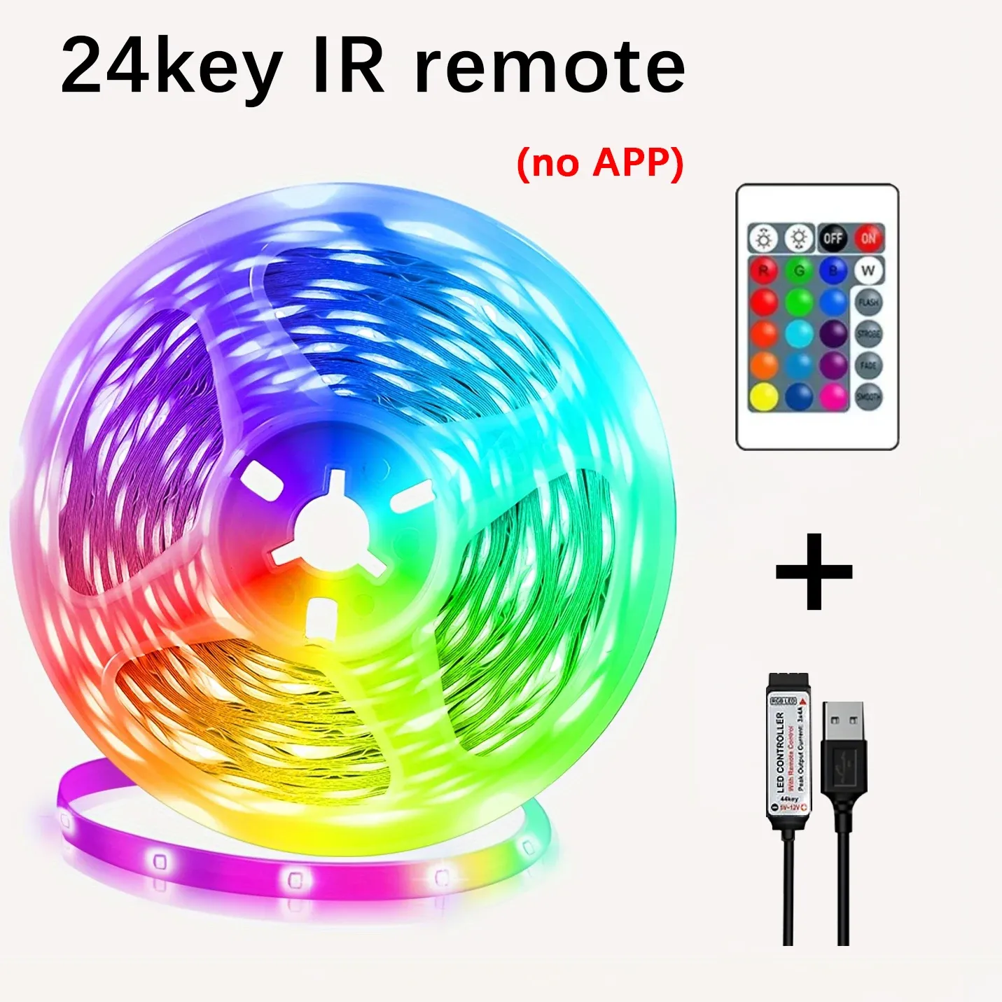 Ruban LED USB 5 V flexible, décoration de maison, chambre et rétroéclairage TV 10