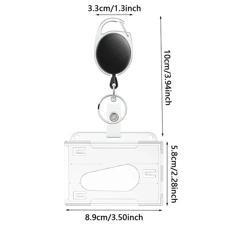 Porte-badge rétractable avec accessoires