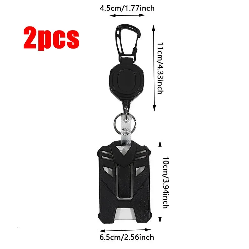 Porte-badge rétractable à mousqueton tactique avec boucle d'alpinisme et accessoires multifonctions 12
