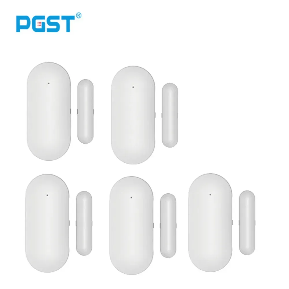 Capteur de porte-fenêtre PGST pour alarme domestique sans fil 433 MHz, compatible avec tous les capteurs d'ouverture intelligents de sécurité pour détecter l'ouverture de porte 8