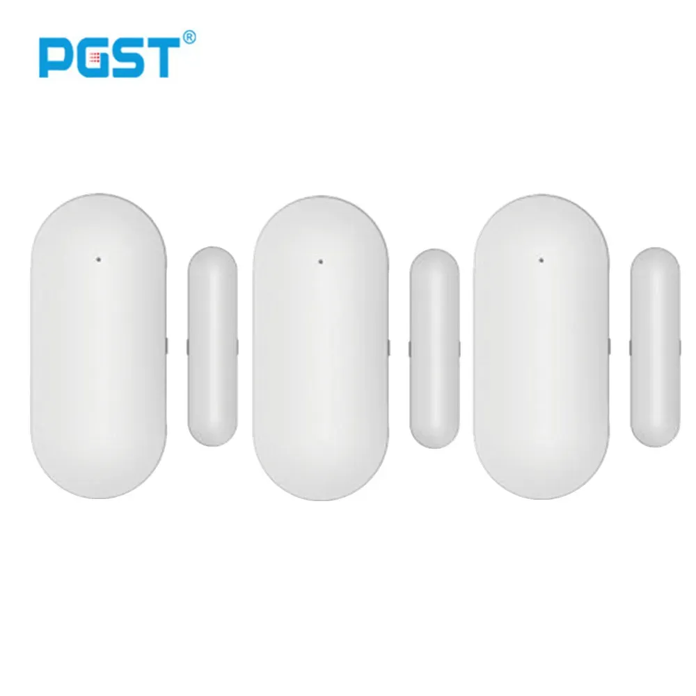 Capteur de porte-fenêtre PGST pour alarme domestique sans fil 433 MHz, compatible avec tous les capteurs d'ouverture intelligents de sécurité pour détecter l'ouverture de porte 9