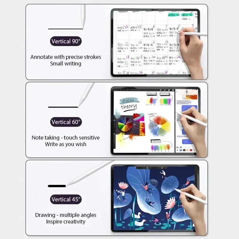 Stylet universel compatible tablettes Android et iPad, Apple Pencil 2 4