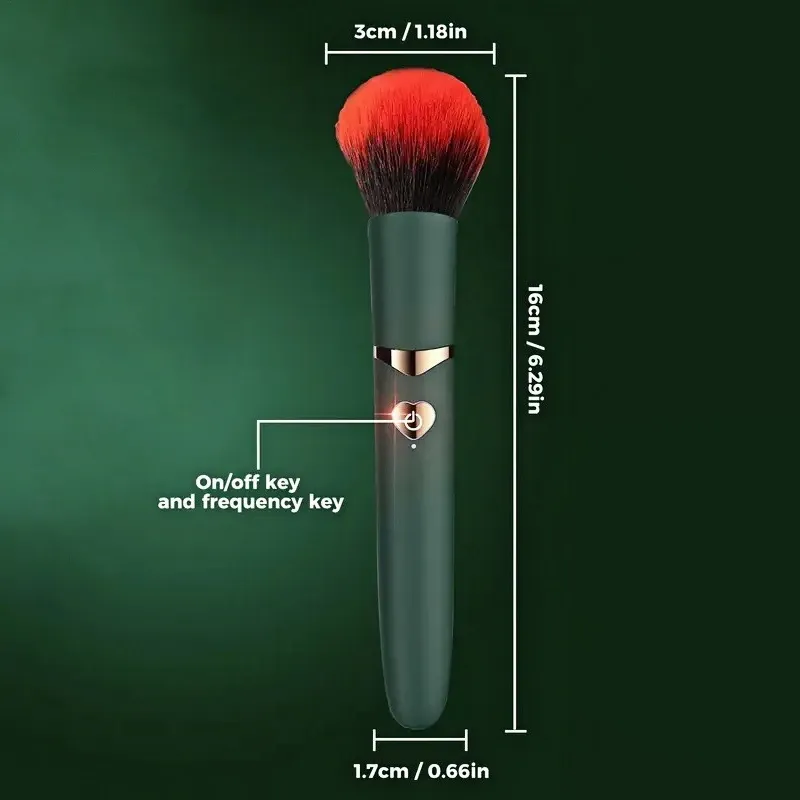 Brosse de fond de teint électrique, vue d'ensemble