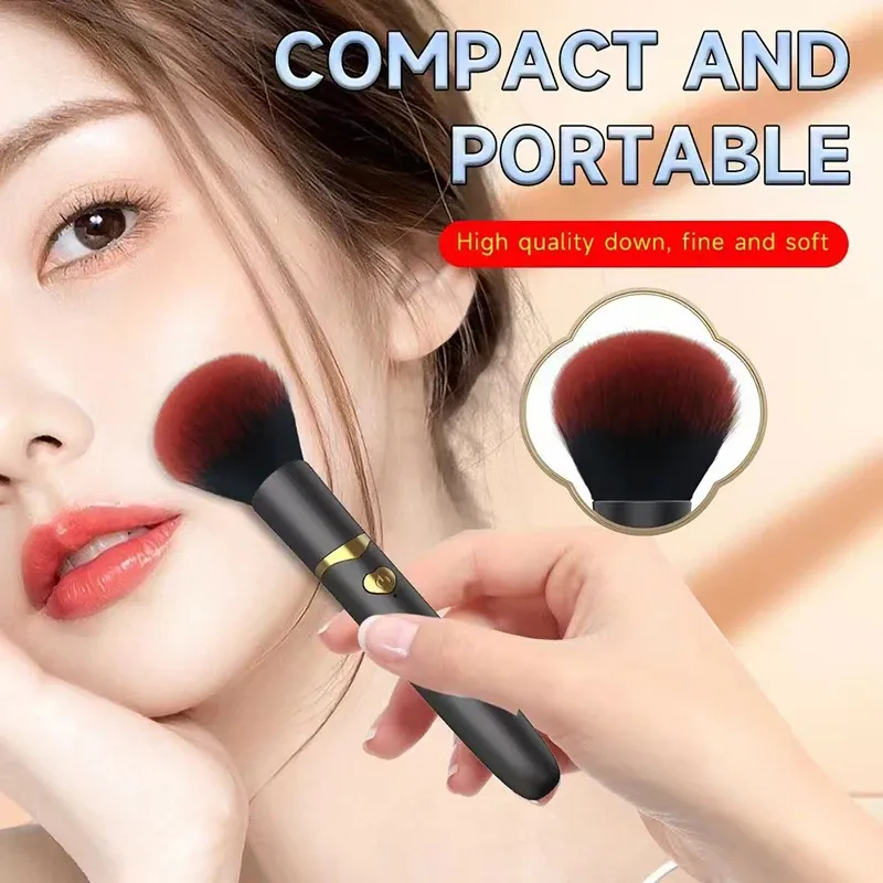 Détail de la brosse de maquillage vibrante