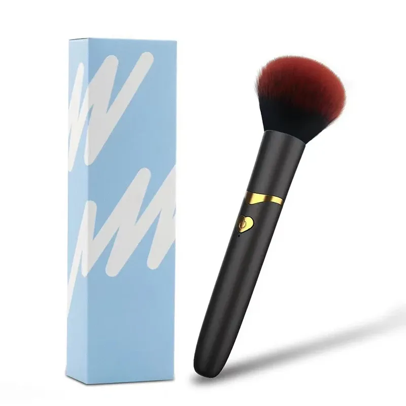 Brosse électrique 2 en 1 pour fond de teint à vibrations, multifonction, douce et moelleuse, portable et rechargeable 7