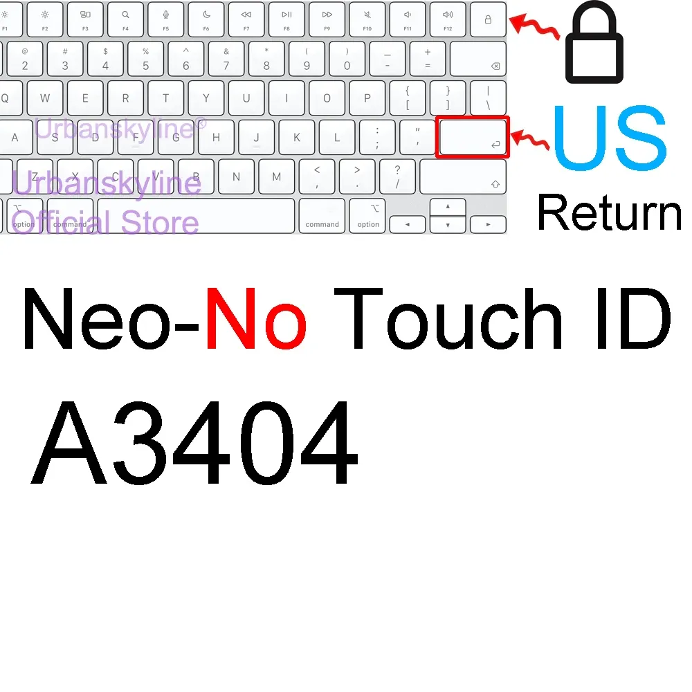 Housse de protection en silicone pour clavier MacBook Air 13" M1 et MacBook Pro 13", 14" et 16" (A2337, A2442) 15