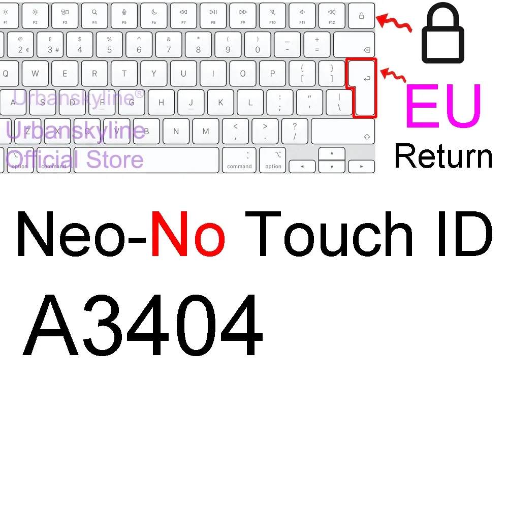 Housse de protection en silicone pour clavier MacBook Air 13" M1 et MacBook Pro 13", 14" et 16" (A2337, A2442) 12
