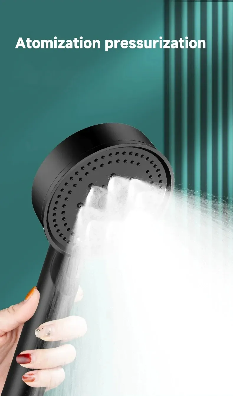 Pommeau de douche rehausseur noir, confort d'utilisation