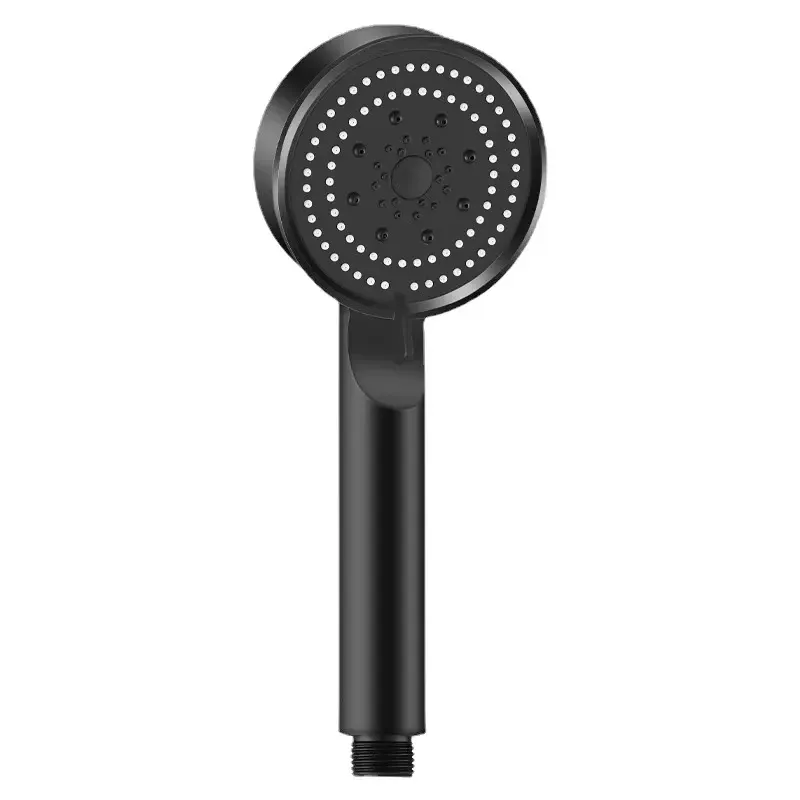 Pommeau de douche à main noir, haute pression réglable, 5 modes de jet, jet massant, pour salle de bain 9