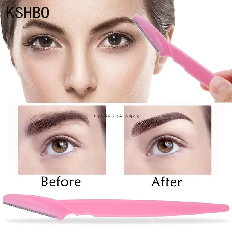 Tondeuse à sourcils pour femme, rasoir de précision sécurisé pour le visage et le corps, lames de rasoir 3 à 5 pièces 3
