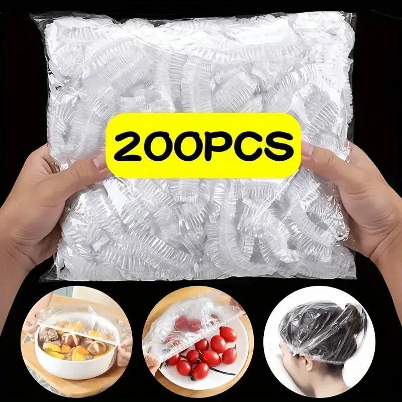 Lot de 100 couvercles réutilisables en silicone pour bols et assiettes, couvercles élastiques pour conservation alimentaire 8