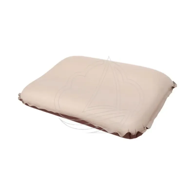 Oreiller de camping auto-gonflant ultraléger et compact, oreiller de voyage ergonomique 3D avec support cervical en éponge pour la randonnée, le camping, la voiture et le plein air - Image 1
