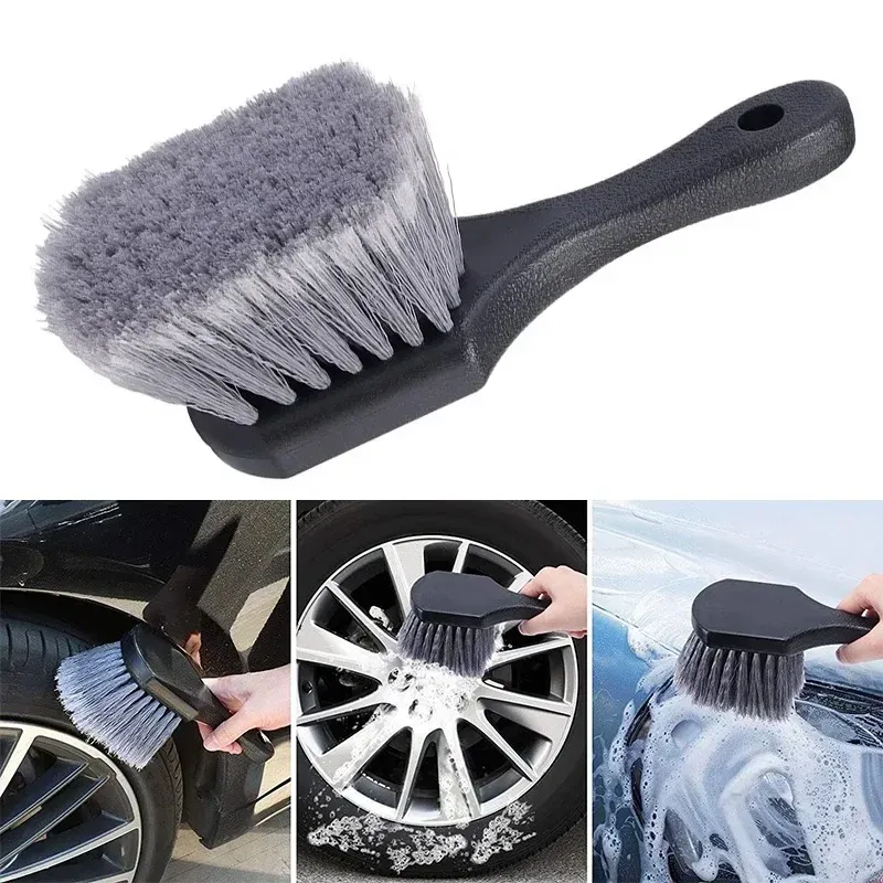 Poils de la brosse à pneu