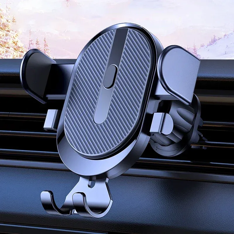 Support de téléphone universel à gravité pour voiture, fixation sur grille de ventilation, compatible avec tous les téléphones
