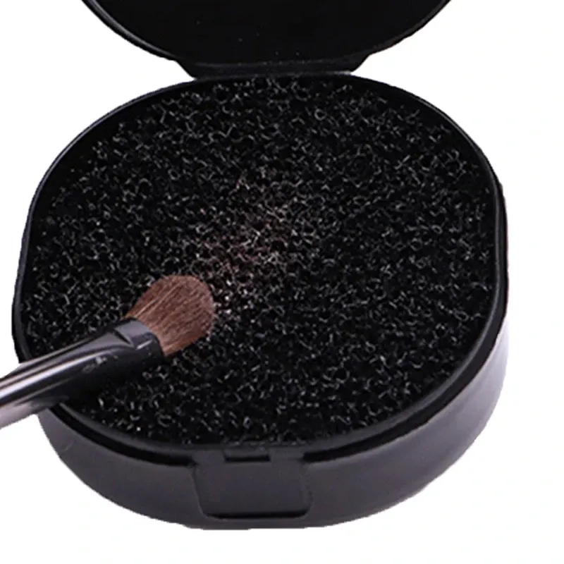 Tapis nettoyeur pour pinceaux de maquillage avec éponge, kit de nettoyage cosmétique 7