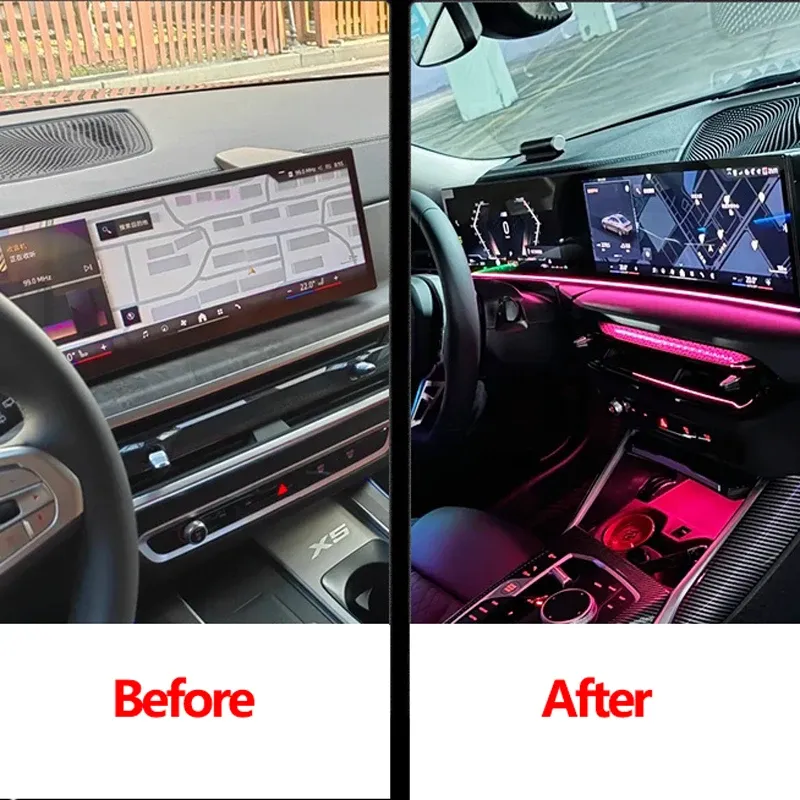 Éclairage d'ambiance LED BMW, rendu lumineux