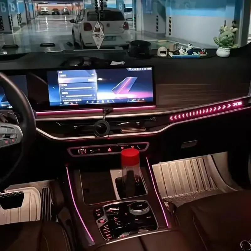 Éclairage d'ambiance LED BMW, vue rapprochée