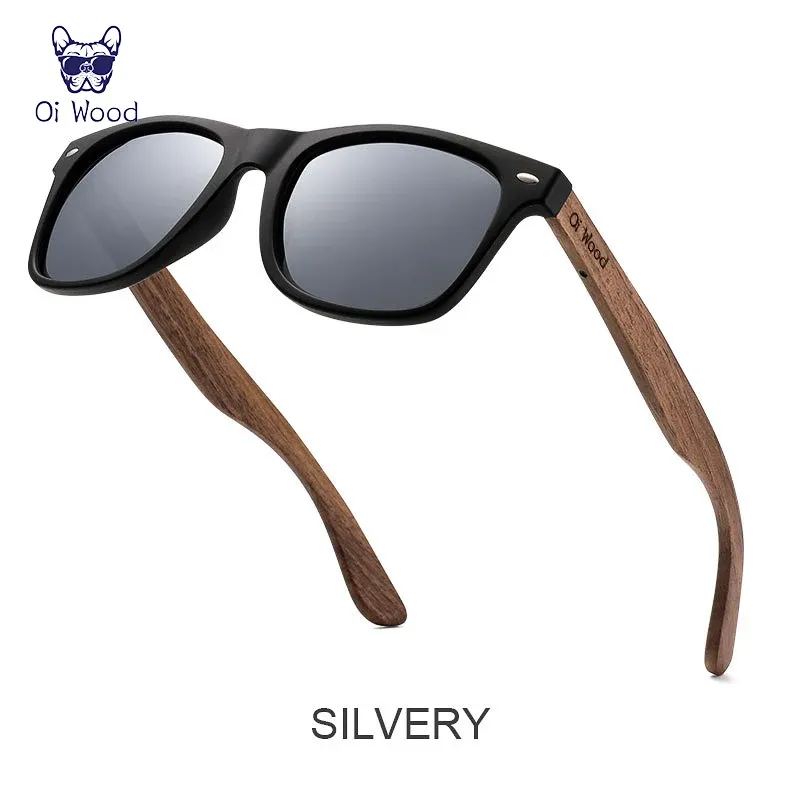 Lunettes de soleil en bois naturel pour hommes, polarisées, monture en TR90 et bois véritable, modèle tendance d'origine de marque. 8