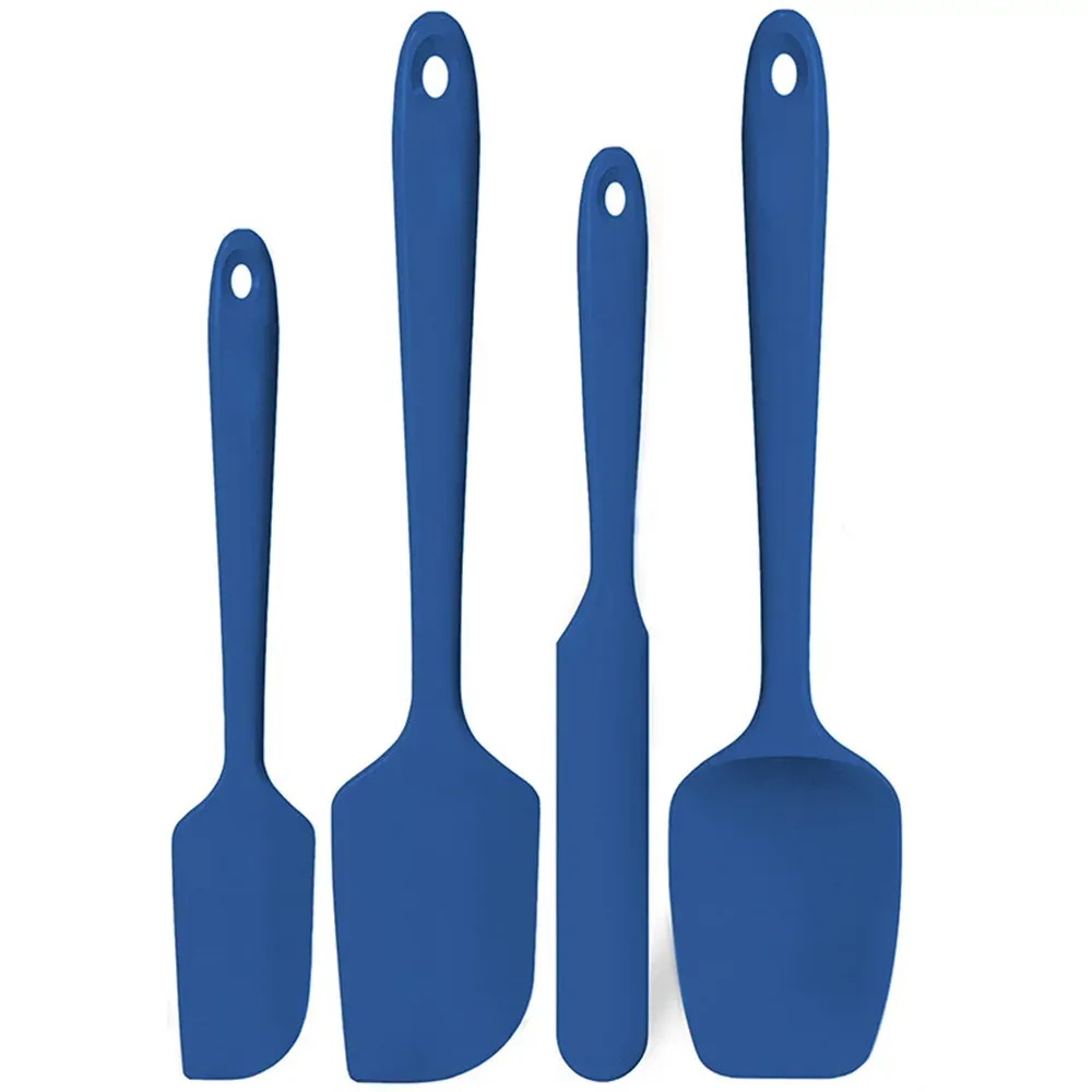 Ensemble de spatules de cuisine en silicone, racloir en silicone souple résistant à la chaleur jusqu'à 315 °C, avec manche antidérapant pour la cuisson, le mélange et le service Stirri 10