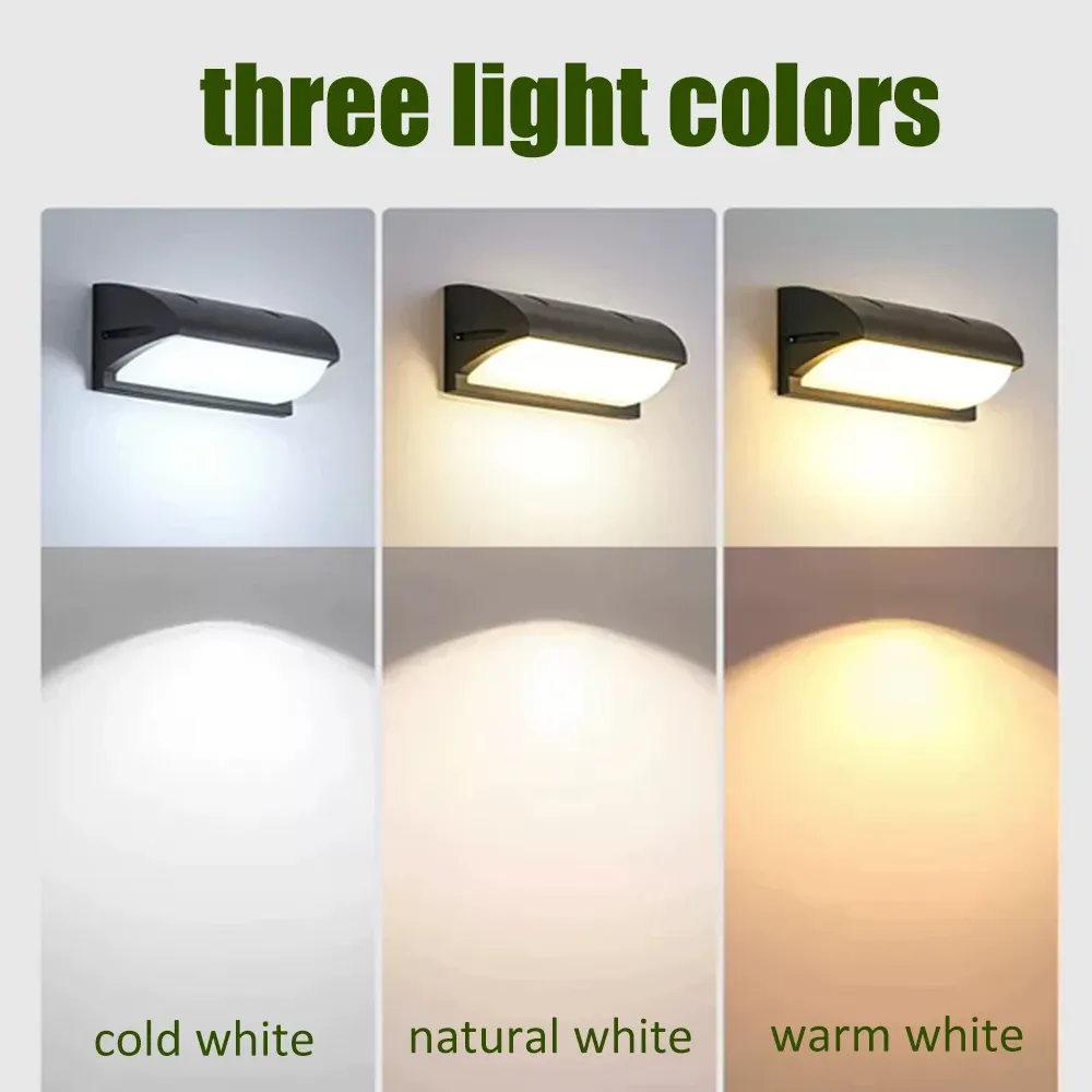 Applique murale LED étanche 110-220 V pour éclairage d'extérieur et d'intérieur : escaliers, porche, balcon et jardin 4