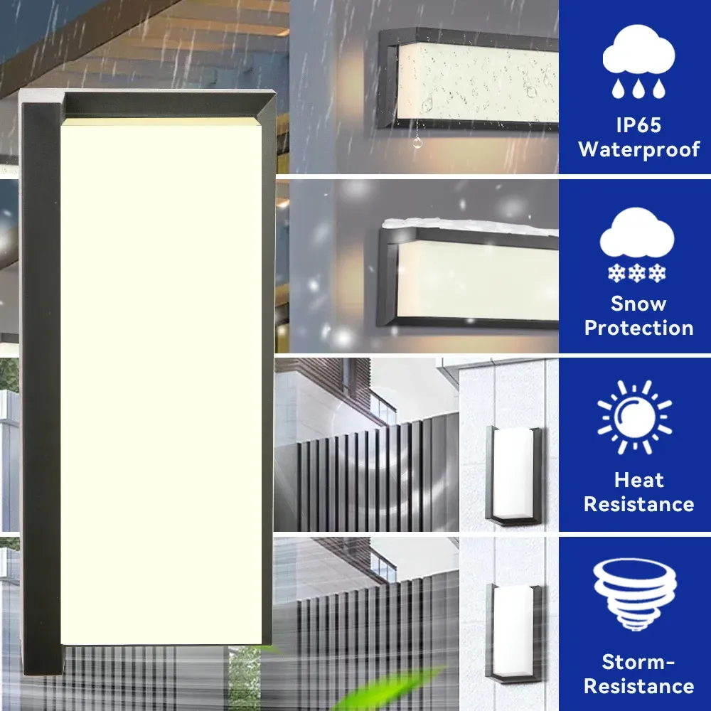 Applique murale LED étanche, modèle B, éclairage