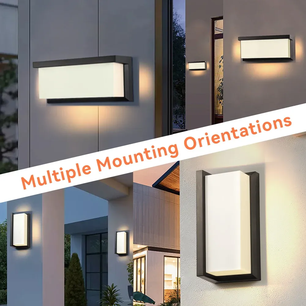 Applique murale LED étanche, modèle B, intégration