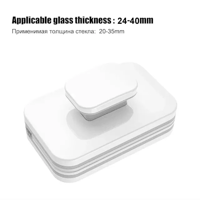 Nettoyeur de vitres magnétique double face avec évacuation d'eau automatique, raclette et brosse ménagère 11