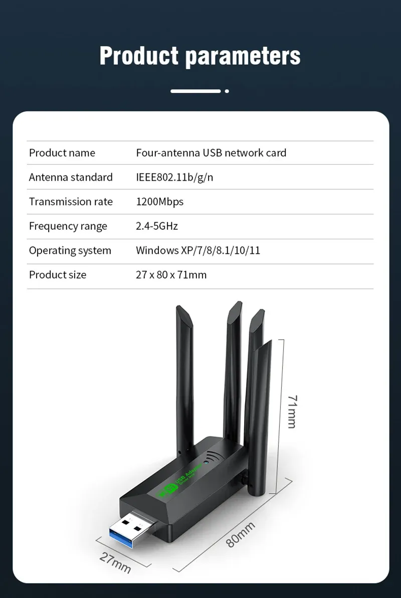 Adaptateur Wi-Fi USB, mise en situation