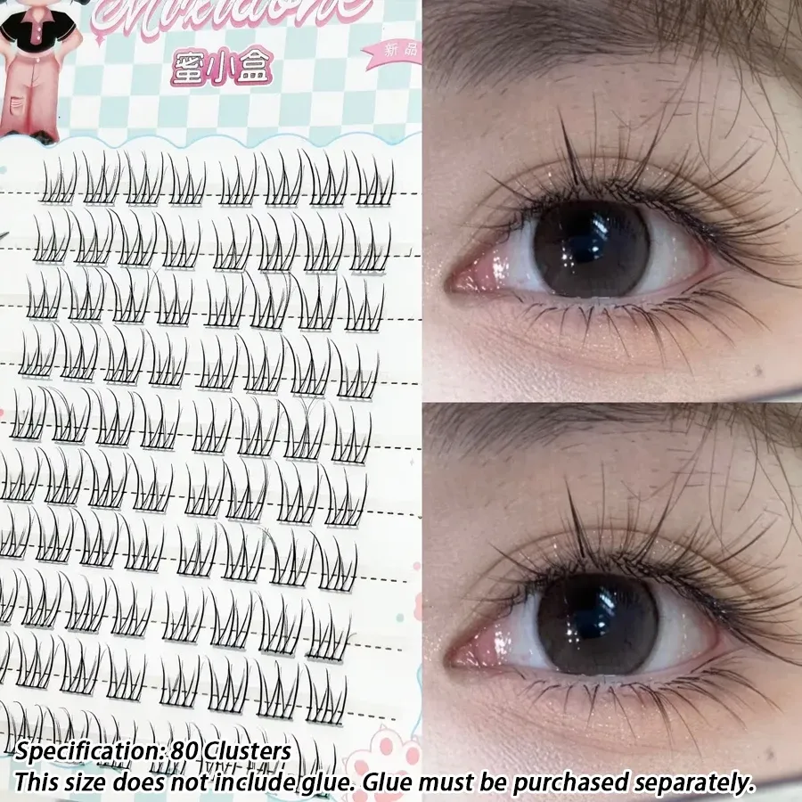 Cils sans colle au rendu naturel et volumineux