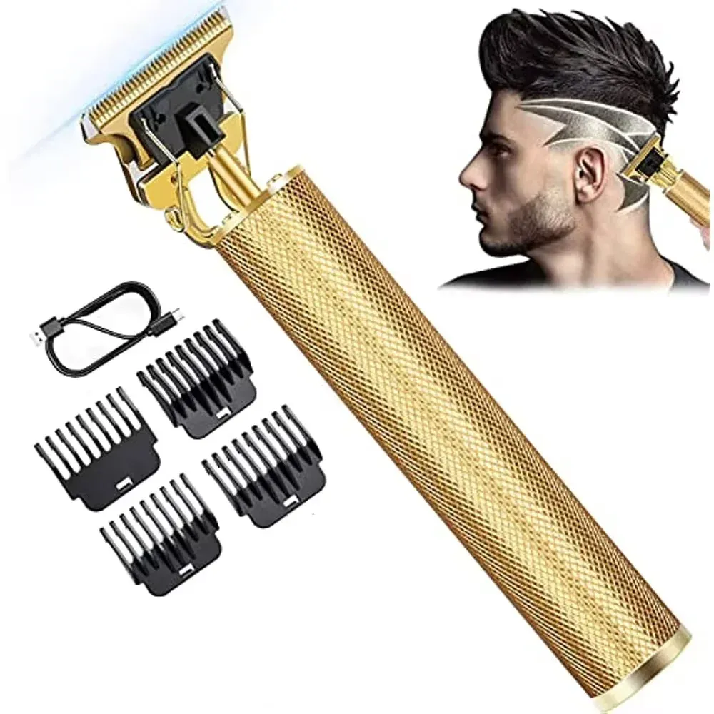 Tondeuse à cheveux électrique rechargeable Vintage T9 pour homme, rasoir professionnel de barbier