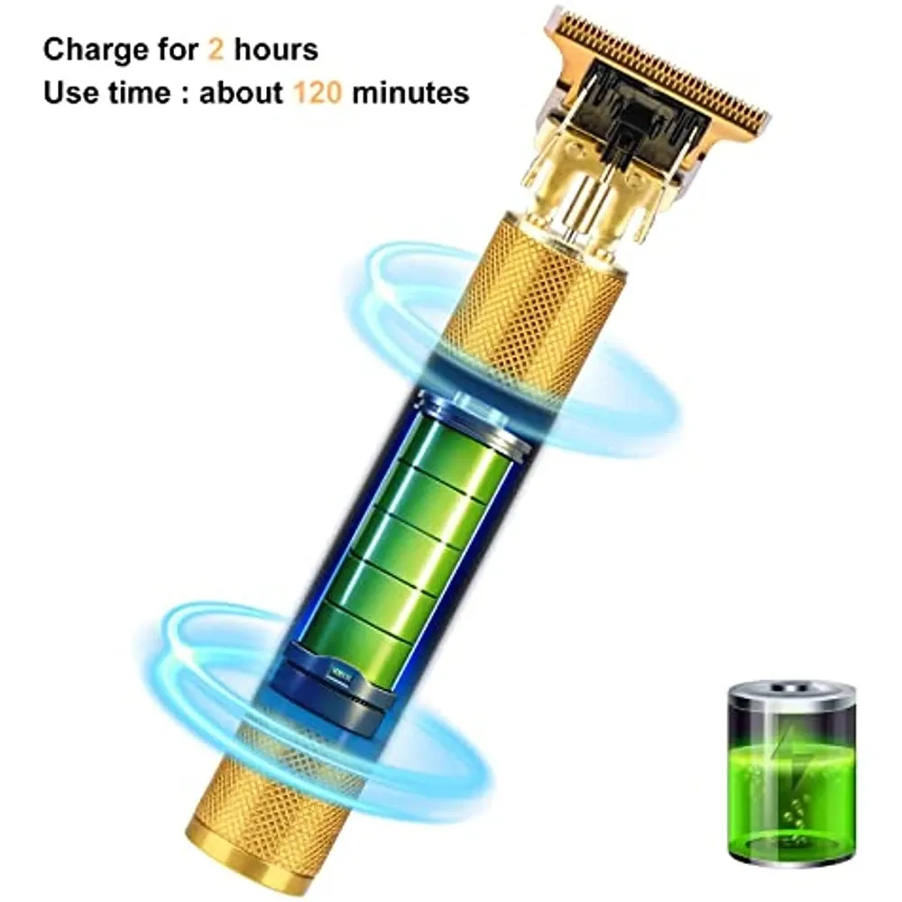 Tondeuse à cheveux électrique rechargeable Vintage T9 pour homme, rasoir professionnel de barbier 4