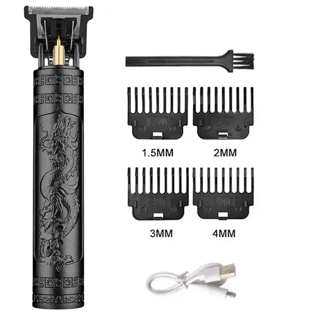 Tondeuse à cheveux électrique rechargeable Vintage T9 pour homme, rasoir professionnel de barbier 9