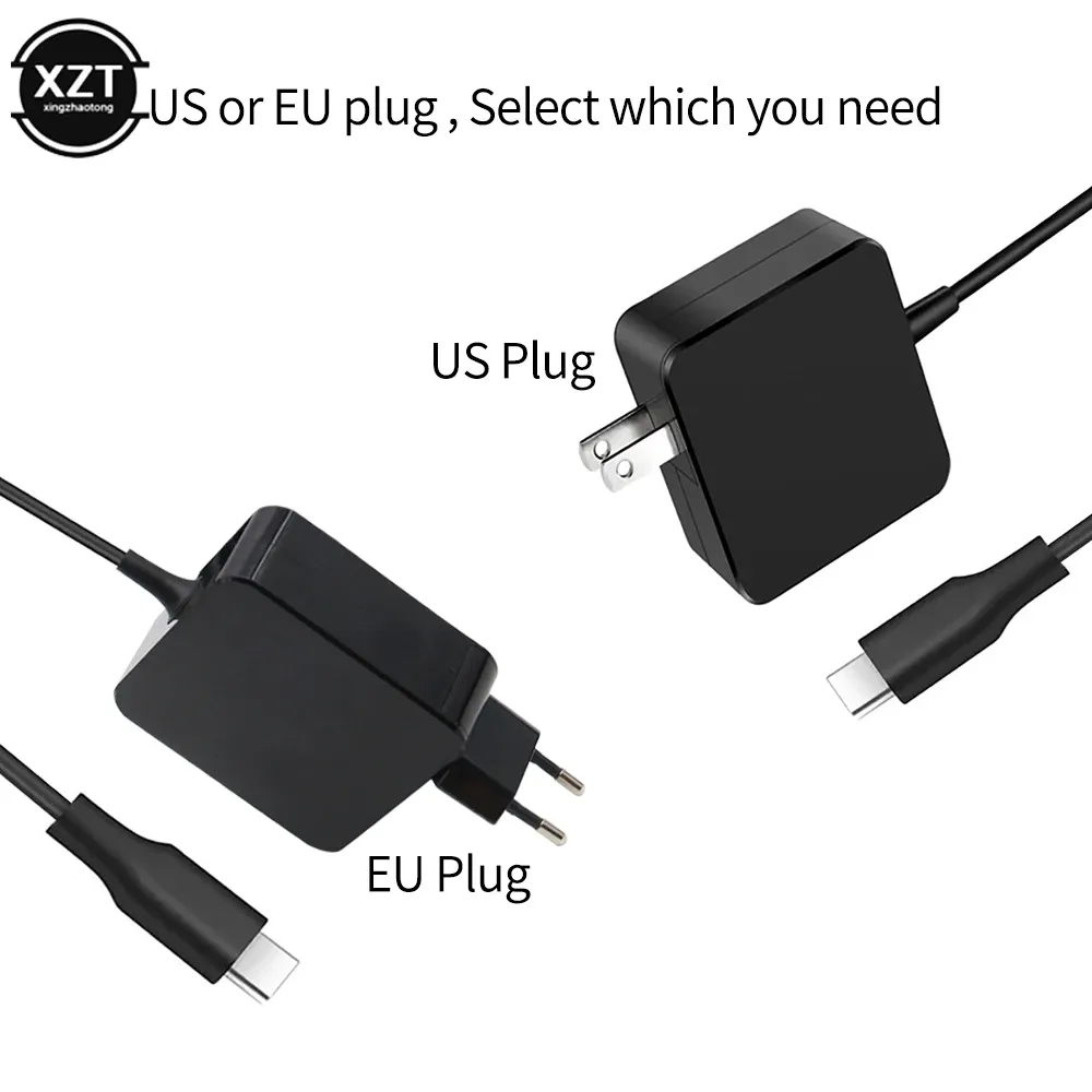 Chargeur USB-C 65 W (max 60 W / 45 W) pour ordinateur portable, adaptateur secteur compatible MacBook, ASUS ZenBook, Lenovo, Dell, Xiaomi, HP et Sony 4