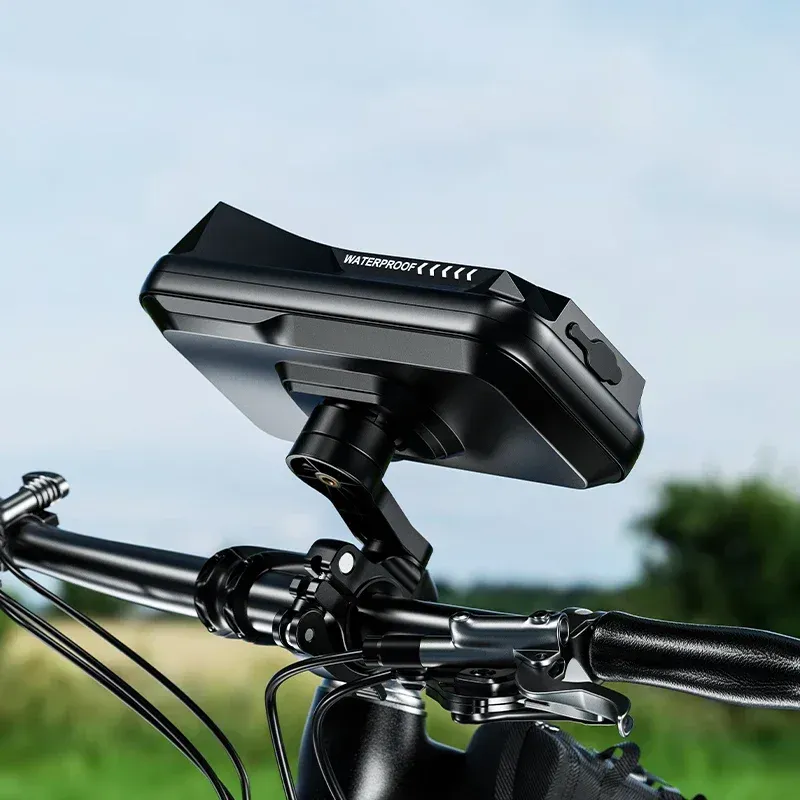 Support de téléphone vélo en situation
