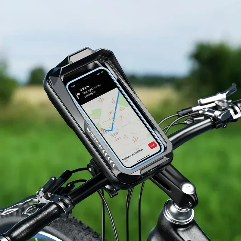 Fenêtre tactile du support de téléphone étanche