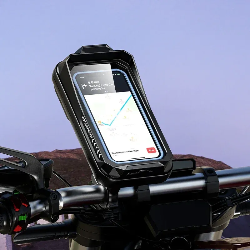 Support étanche pour smartphone sur deux-roues