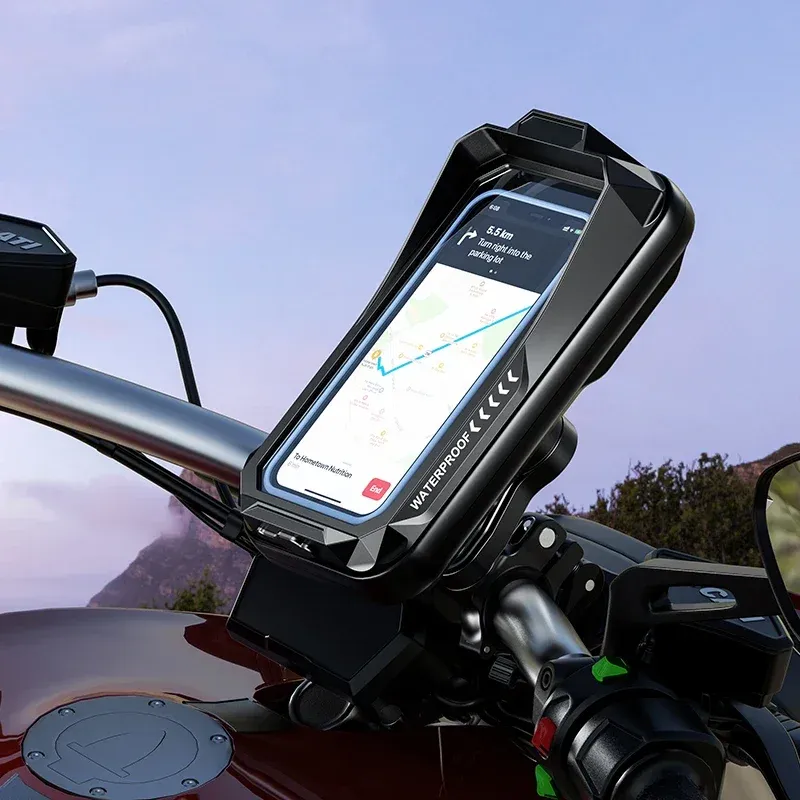 Support de téléphone étanche pour moto et vélo