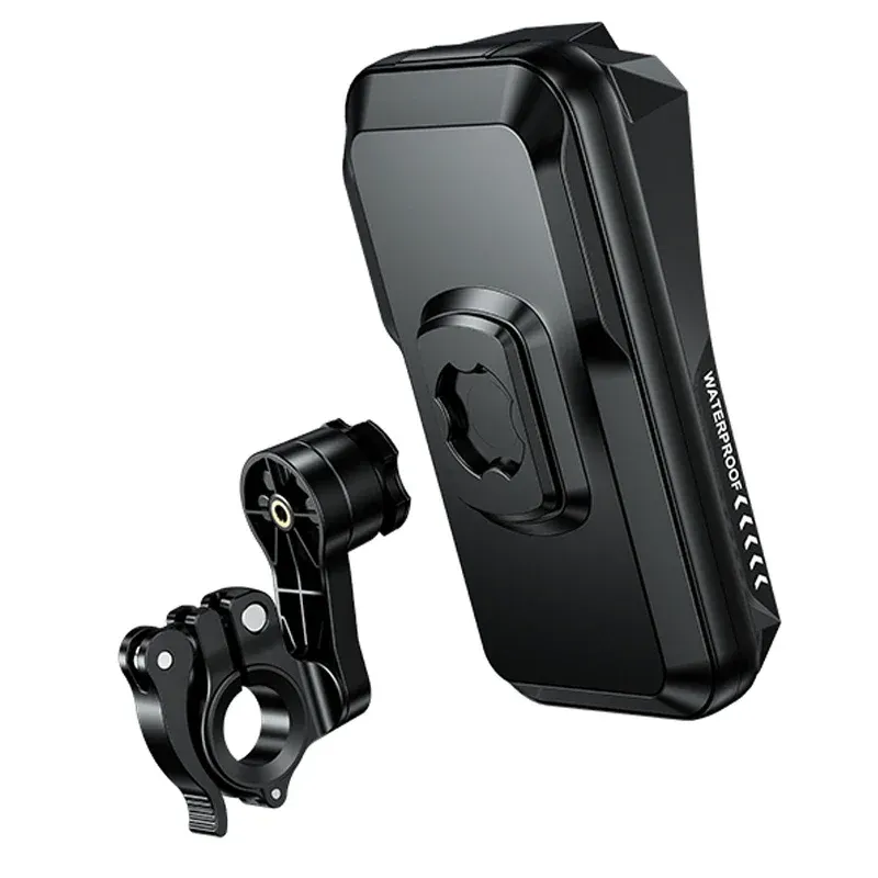 Support de téléphone étanche et réglable pour moto et vélo, fixation universelle antichute pour guidon 7
