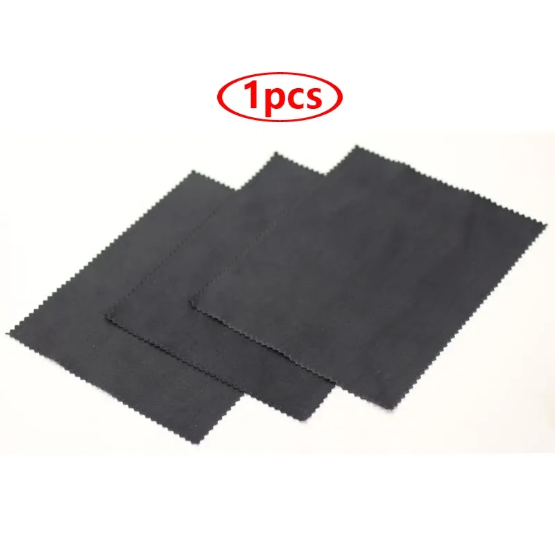Chiffon de nettoyage noir en microfibre
