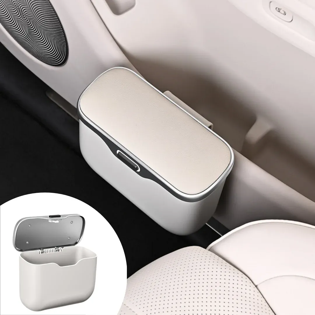 Poubelle de voiture multifonctionnelle, finitions
