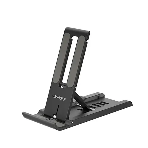 Essager - Support de bureau portable et pliable pour téléphone et tablette, compatible iPhone 13 Pro Max, iPad et Xiaomi 7