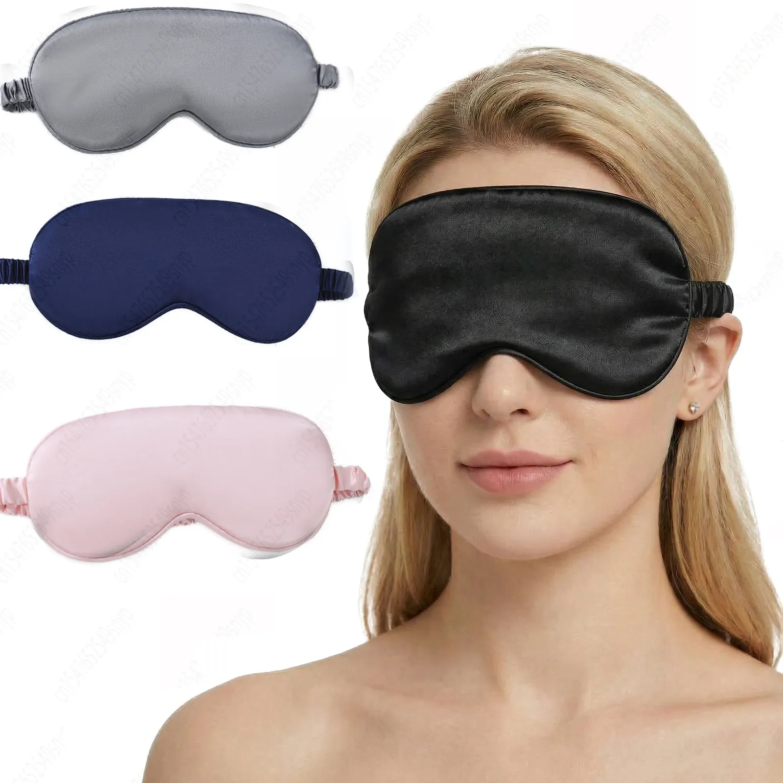 Masque de sommeil en soie douce, vue de détail